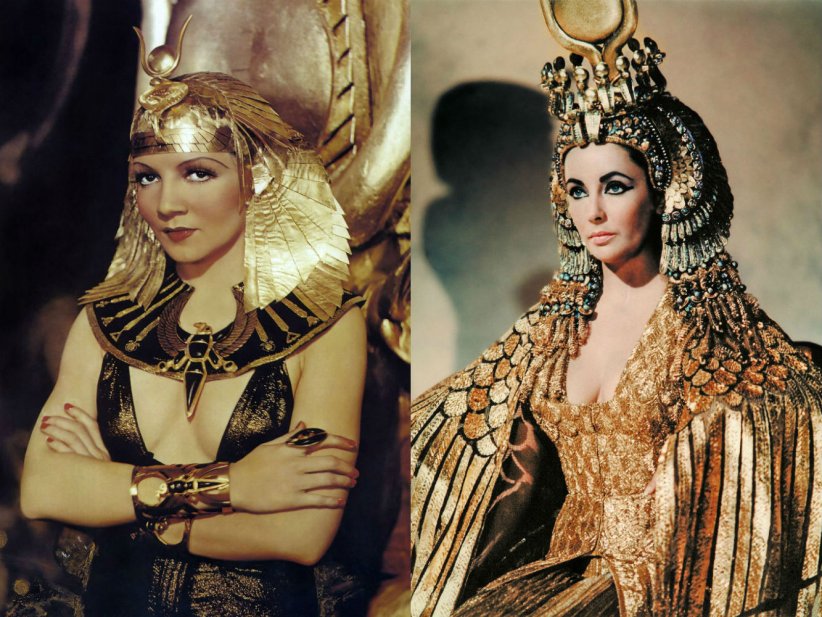 Claudette Colbert et Elizabeth Taylor pour Cléopâtre Claudette Colbert et Elizabeth Taylor pour Cléopâtre