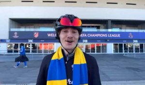 Ce supporter de l'Union a fait 1570 km à vélo pour voir le match contre l'Atletico Madrid