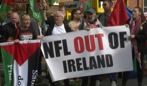 Dublin: manifestation pro-palestinienne en marge d'un match délocalisé de NFL