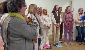 La chorale A bout de souffle en répétition