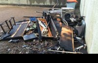 Un appartement détruit par le feu