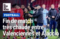 Football : chaude fin de match entre Valenciennes et Ajaccio au stade du Hainaut