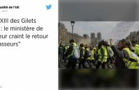 Gilets jaunes : un 23e samedi de mobilisation sous haute surveillance par crainte des « casseurs »