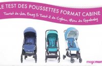 Le test des poussettes format cabine : Tourist de Joie, Eezy S twist 2 Cybex, Minu de Uppababy