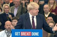 GB: Boris Johnson rassemble ses militants, à 2 jours d'un scrutin décisif