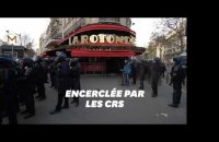 Pendant la manifestation à Paris, La Rotonde était sous haute protection