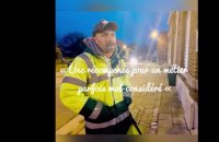 David, éboueur récolte ses étrennes
