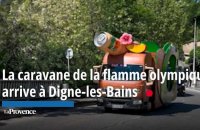 La caravane de la flamme olympique arrive à Digne-les-Bains 