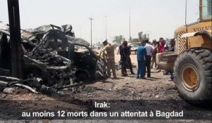 Irak: au moins 12 morts dans un attentat au nord de Bagdad