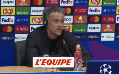 Luis Enrique : « L'expulsion a été la clé » - Foot - C1 - PSG