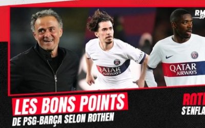 Barcelone 1-4 Paris SG : Luis Enrique, Barcola, Vitinha ... Rothen distribue les bons points