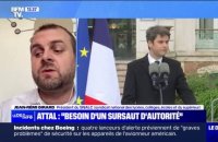 Annonces de Gabriel Attal: "C'est léger", juge Jean-Rémi Girard, président du SNALC