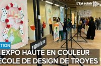 Les lycéens de Saint-Bernard exposent leurs œuvres à l’École de design de Troyes