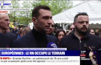 "Notre pire adversaire, c'est l'abstention": Jordan Bardella fait campagne ce matin à la foire de la Saint-Parfait à Montereau-Fault-Yonne en Seine-et-Marne
