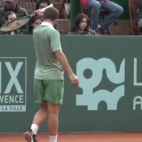 Le replay de Gaston - Atmane (set 1) - Tennis - Open du Pays d'Aix