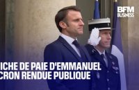 La fiche de paie d'Emmanuel Macron a été rendue publique