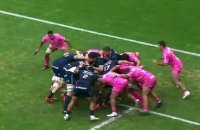 TOP 14 - Essai de Christopher TOLOFUA (MHR) - Montpellier Hérault Rugby - Stade Français Paris