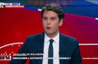 Directrice d'école agressée à Marseille: "C'est révoltant (...) Nos enseignants font fasse à un manque de respect de la part d'élèves et de la part de familles aussi", assure Gabriel Attal