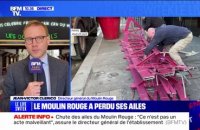 Ailes du Moulin Rouge effondrées: "On va aller très très vite sur la remise en place", assure Jean-Victor Clerico (directeur général du Moulin Rouge)