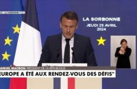 Emmanuel Macron : «Notre Europe est mortelle, elle peut mourir»