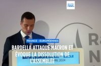 Bardella s'attaque à l'Europe après le discours de Macron à la Sorbonne