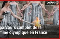 Le parcours complet de la flamme olympique en France