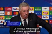 Ancelotti : "Bellingham va retrouver son meilleur niveau"