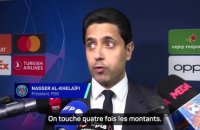 Al-Khelaïfi : « La balle ne voulait pas rentrer » - Foot - C1 - PSG