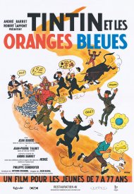 Affiche de Tintin et les oranges bleues