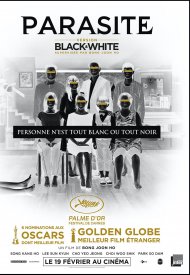 Affiche de Parasite - Version noir et blanc