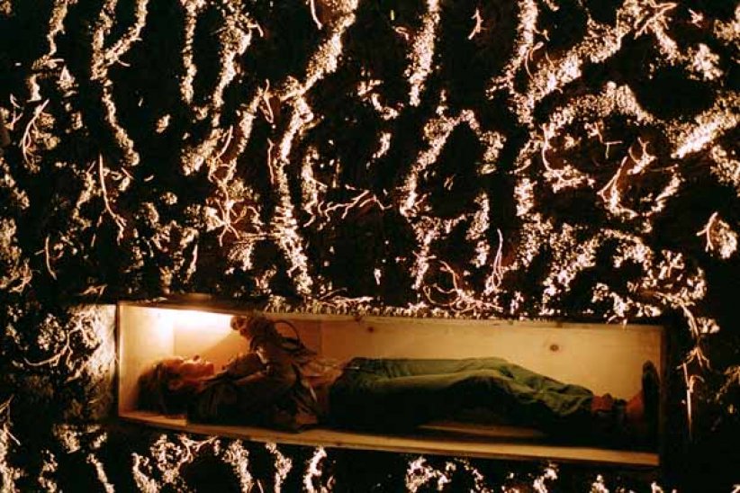 La résurrection de la mariée dans "Kill Bill : Volume 2" (2004) La résurrection de la mariée dans "Kill Bill : Volume 2" (2004)