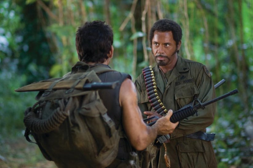 Robert Downey Jr. et le reste du casting de "Tonnerre sous les tropiques" Robert Downey Jr. et le reste du casting de "Tonnerre sous les tropiques"