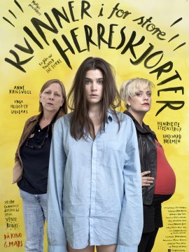 Kvinner i for store herreskjorter
