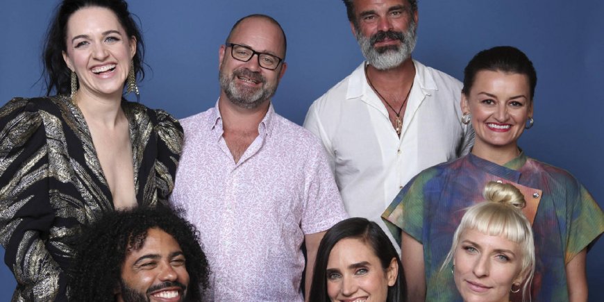 Lena Hall, Graeme Manson, Steven Ogg, Daveed Diggs, Jennifer Connelly, Mickey Sumner et Alison Wright lors du Comic-Con International à San Diego, le 20 juillet 2019.