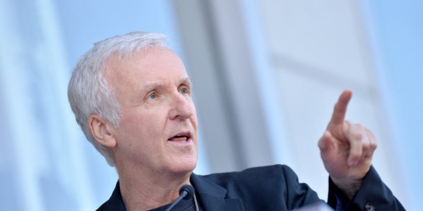 James Cameron lors de la cérémonie d'honneur dédiée à Zoe Saldana qui a reçu son étoile sur The Hollywood Walk of Fame à Los Angeles, le 3 mai 2018.
