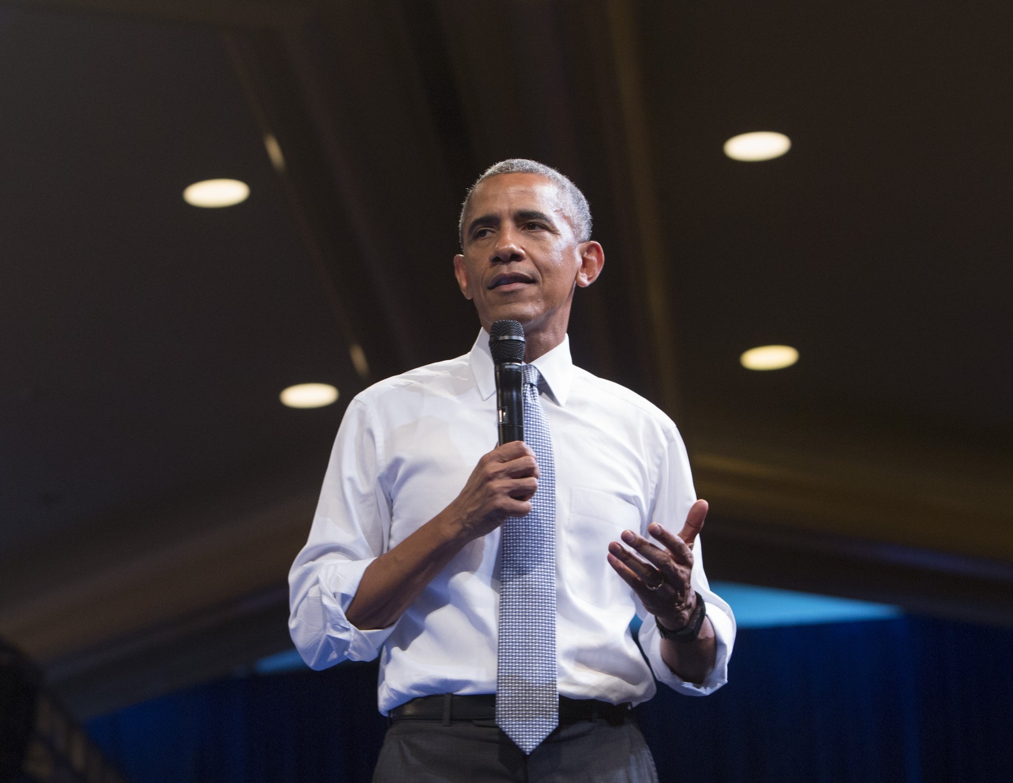 Le président Barack Obama lors d'un congrés de l'Initiative des Jeunes Leaders Africains (YALI) à Washington, le 3 août 2016.