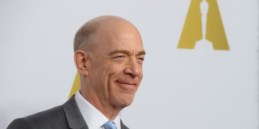 J.K. Simmons avant la cérémonie des Oscars 2015