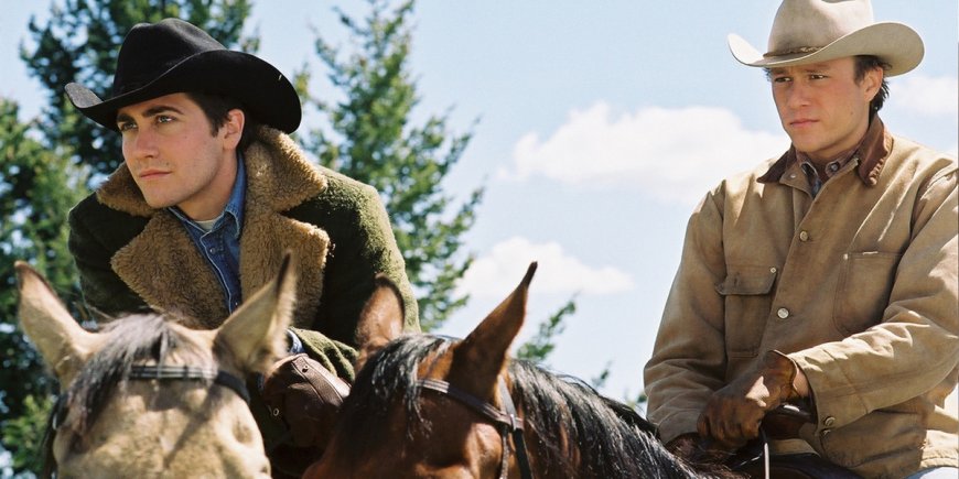 Jake Gyllenhaal et Heath Ledger dans