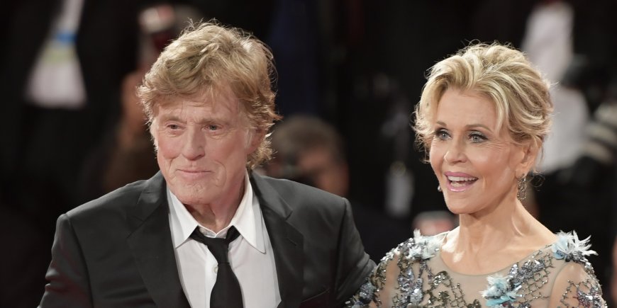 Robert Redford et Jane Fonda lors du 74e Festival International du Film de Venise, le 1er septembre 2017.