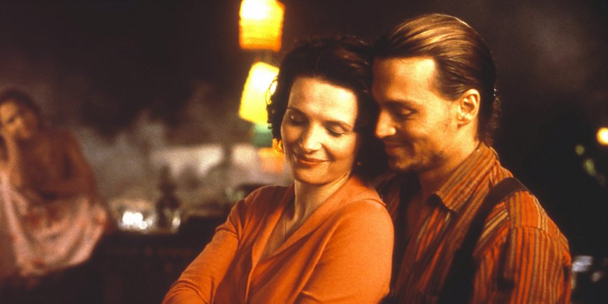 Juliette Binoche et Johnny Depp dans