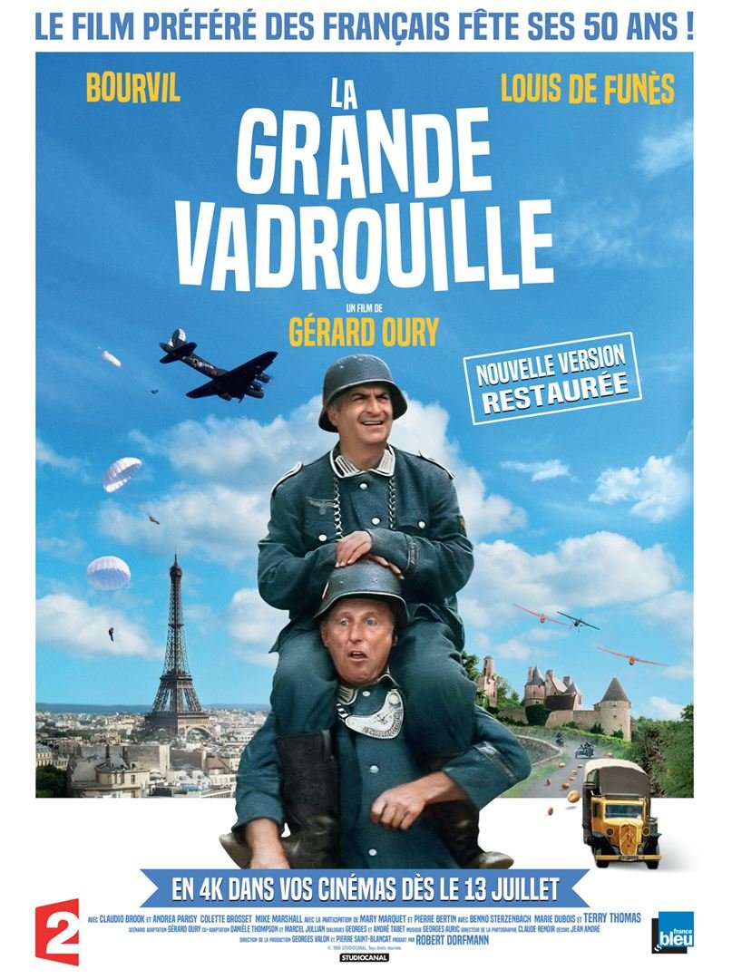 L'affiche du film La Grande Vadrouille de Gérard Oury.