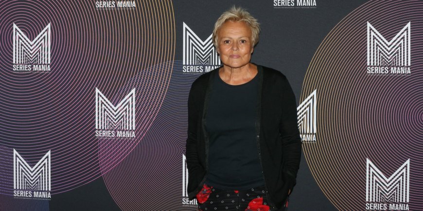 Muriel Robin invitée d'honneur dans le cadre du Festival Séries Mania animé par Claire Chazal à Lille, le 30 août 2021.