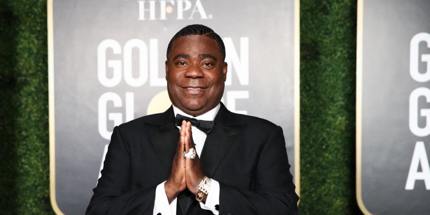 Tracy Morgan lors du photocall de la 78ème cérémonie des Golden Globes au Rockefeller Center, à New York, le 28 février 2021.