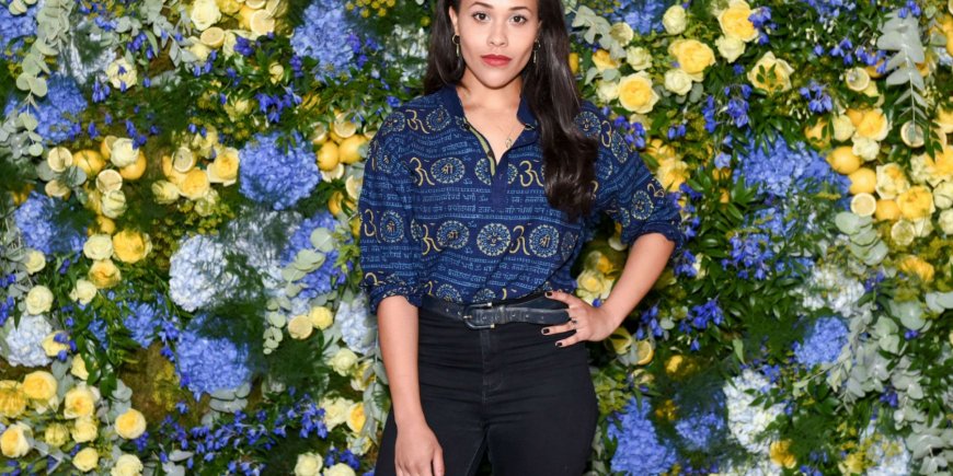 Tanya Fear à la soirée The Evarae Summer Party à Embassy Gardens à Londres, le 12 juillet 2017.