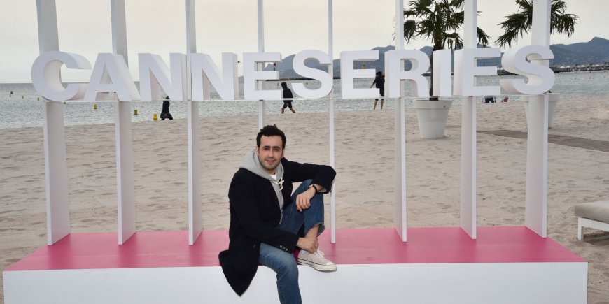 Jonathan Cohen à la 1ère édition du festival Canneseries, le 7 avril 2018.