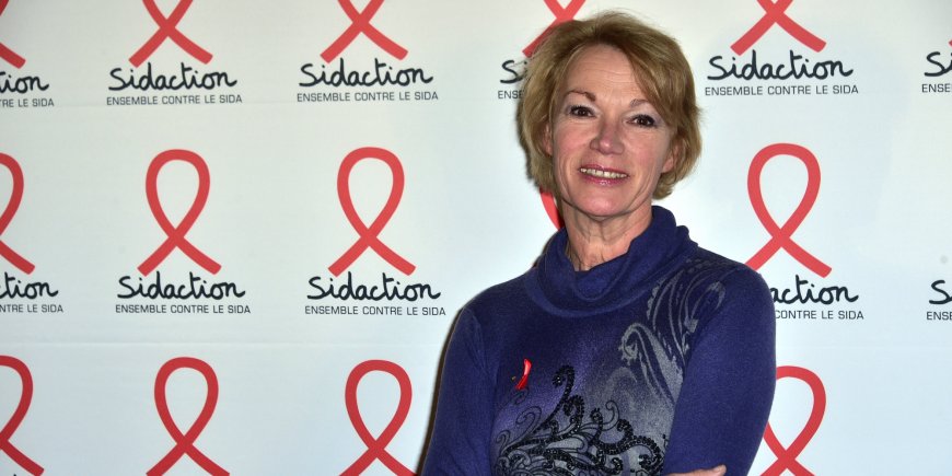 Brigitte Lahaie à la soirée de lancement du Sidaction 2016 au Musée du Quai Branly à Paris, le 7 mars 2016.