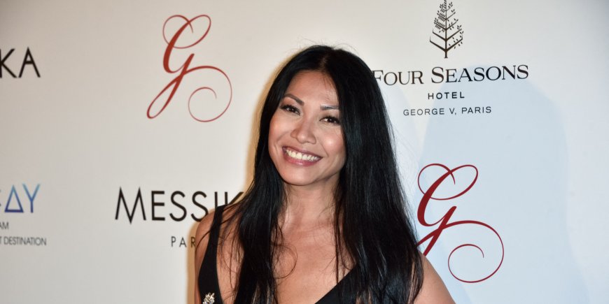Anggun au gala de la fondation Eva Longoria à l'hôtel George V à Paris, le 16 mai 2017.