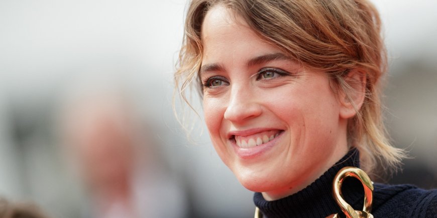 Adèle Haenel à la montée des marches du film