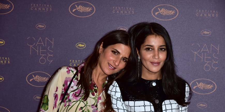 Leïla Bekhti et Géraldine Nakache lors du dîner d'ouverture du 69e Festival de Cannes, le 11 mai 2016.