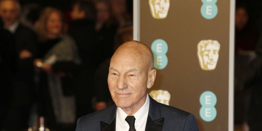 Patrick Stewart lors des British Academy Film Awards au Royal Albert Hall à Londres, le 18 février 2018.